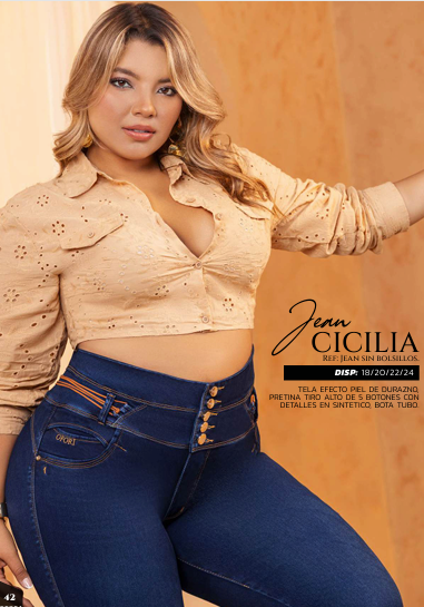 Colombian CURVY Jeans: CICILIA