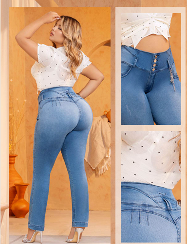 Colombian CURVY Jeans: COLIBRI