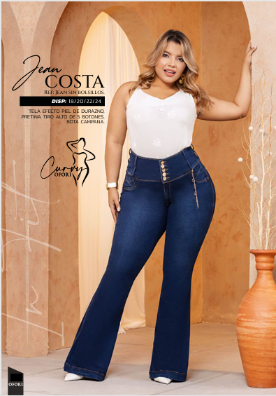 Colombian CURVY Jeans: COSTA