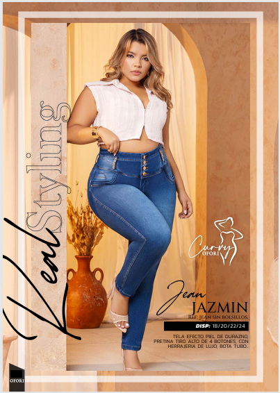 Colombian CURVY Jeans: JAZMIN