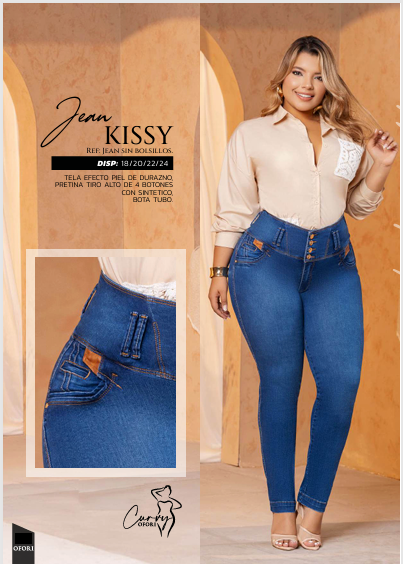 Colombian CURVY Jeans: KISSY