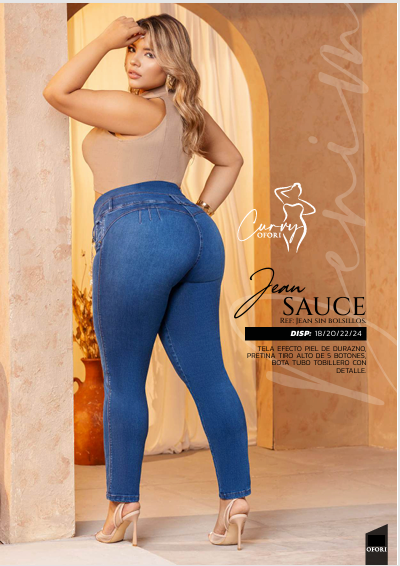 Colombian CURVY Jeans: SAUCE