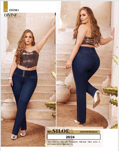 Colombian CURVY Jeans: SILOE