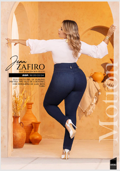 Colombian CURVY Jeans: ZAFIRO