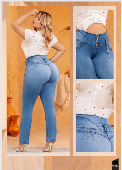 Colombian CURVY Jeans: COLIBRI
