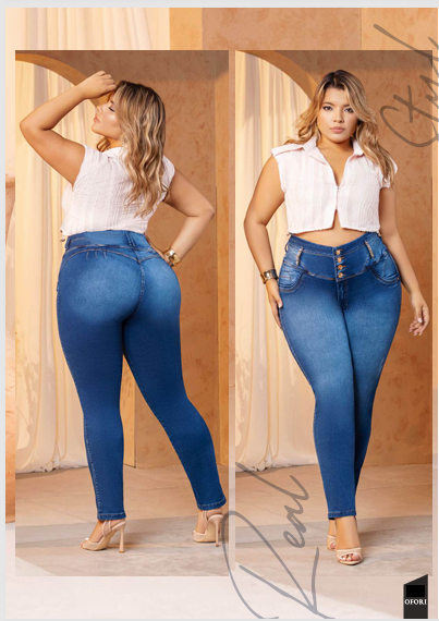 Colombian CURVY Jeans: JAZMIN