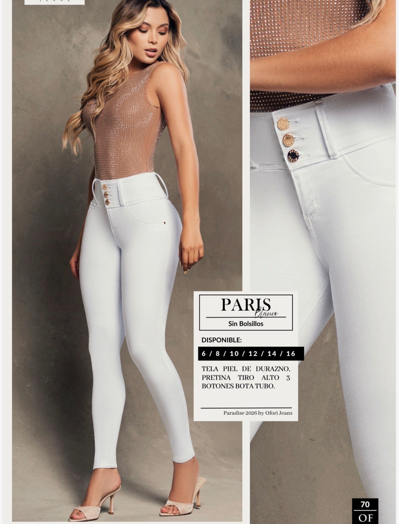 Colombian Jeans: PARIS BLANCO