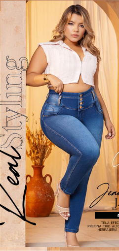 Colombian CURVY Jeans: JAZMIN