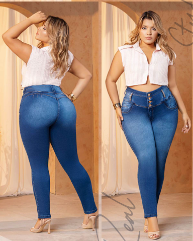 Colombian CURVY Jeans: JAZMIN