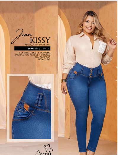 Colombian CURVY Jeans: KISSY